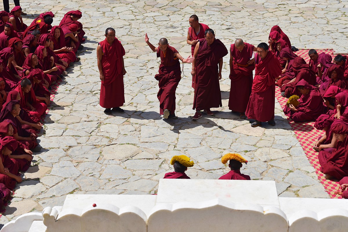Debate in Drepung Monastery
