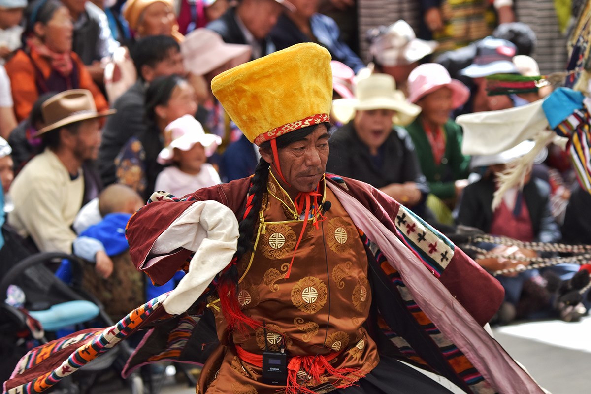 Tibet Opera during Lhasa Shoton Festival