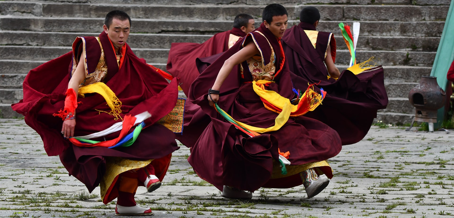 Festa della Danza di Maschera (Cham) nel Monastero di Tagong