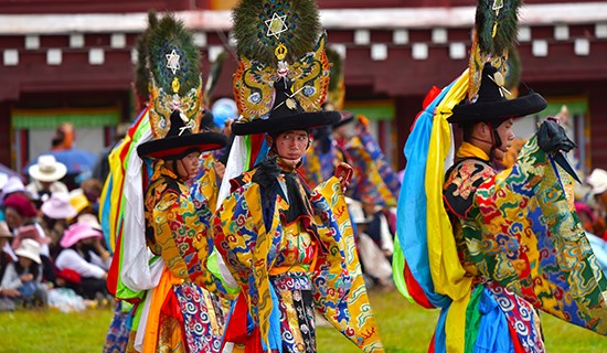 Festa della Danza di Maschera (Cham) nel Monastero di Huiyuan
