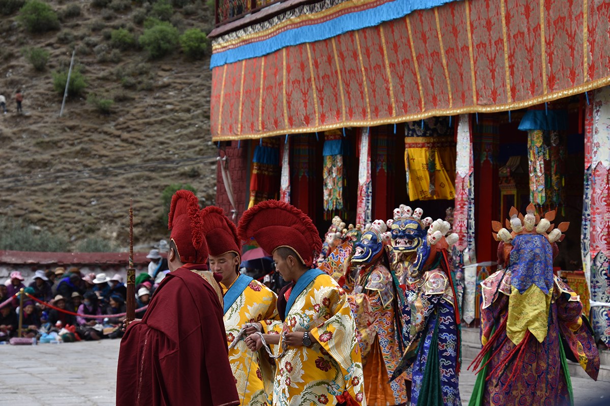 Mask Dance (Cham) Festival in Tsurpu Monastery