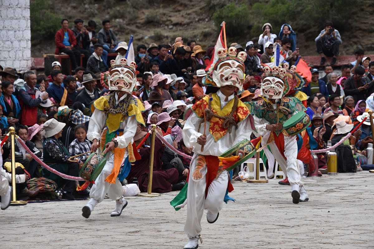 Mask Dance (Cham) Festival in Tsurpu Monastery