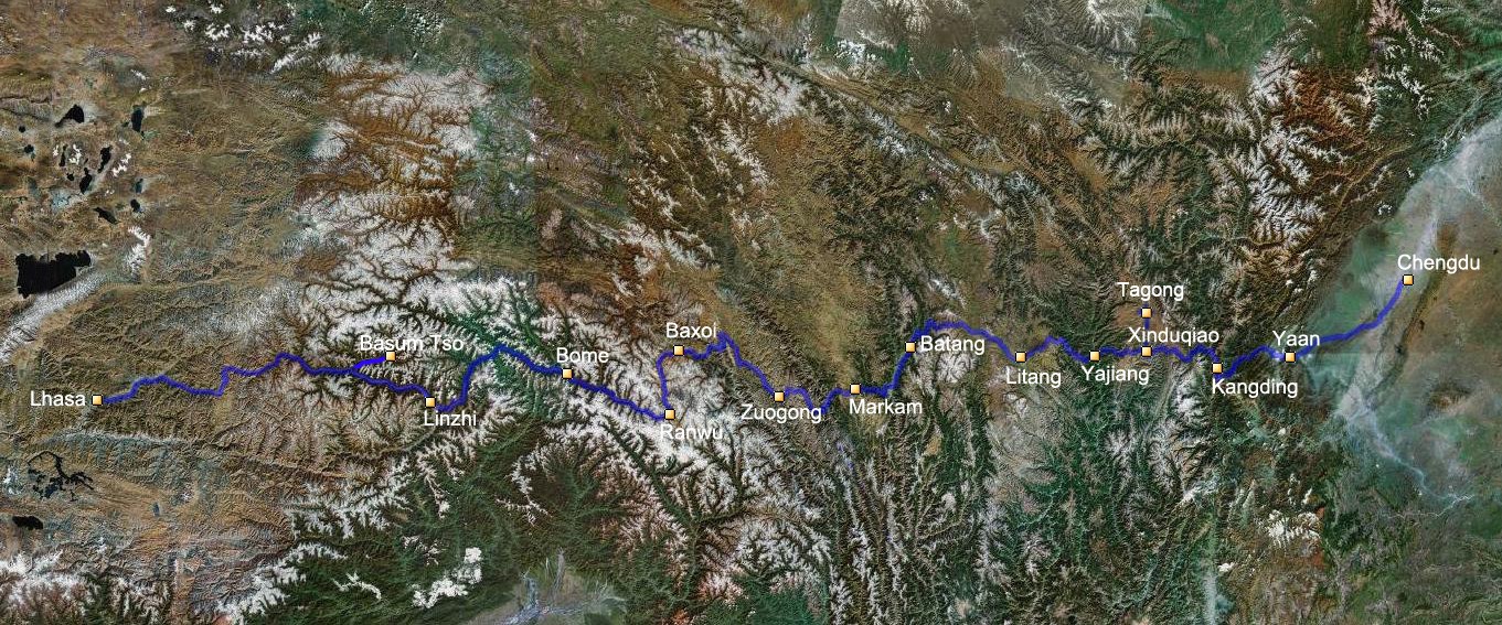 Viaggio via Terra dal Sichuan al Tibet sull'Autostrada G318