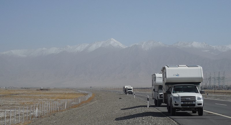 Drive along Silk Road