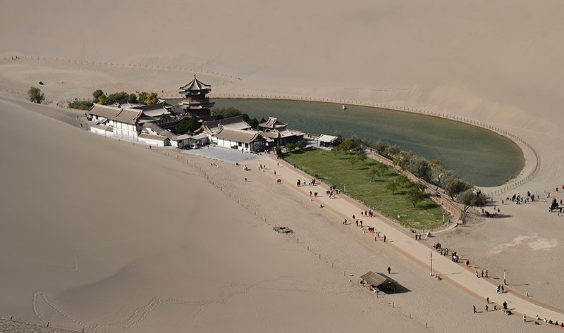 Crescent Spring in Dunhuang